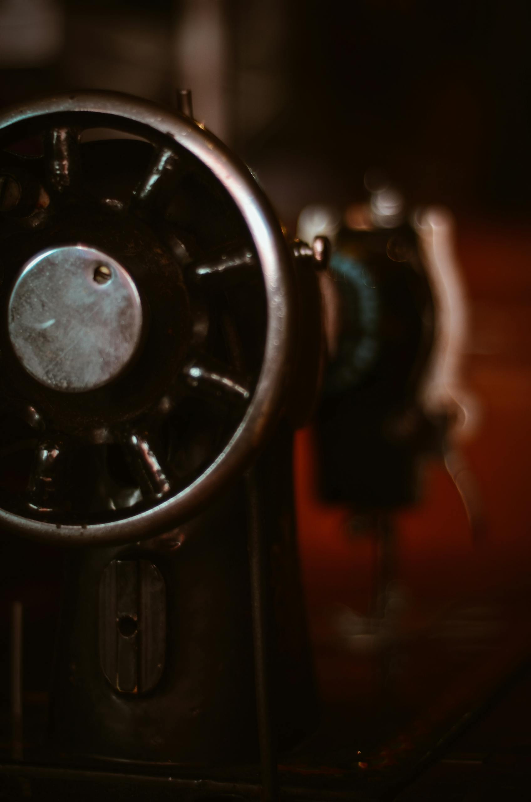Close Up Photo of Sewing Machine